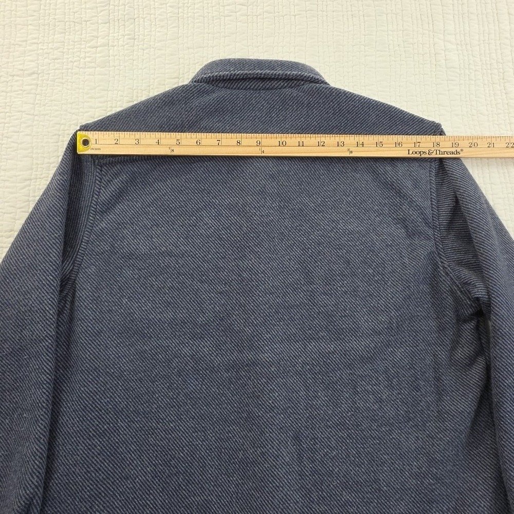 Robert Graham Barford Shacket Men's L Blue Tweed Fleece Lined NEW Classic Fit - Picture 13 of 16